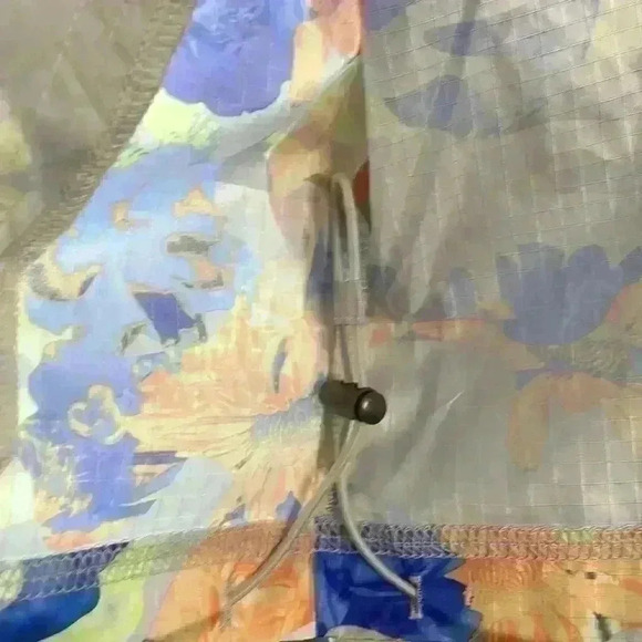 NIKE- Nike Sportswear Womens Woven Floral Track Jacket Windbreaker Sz M - Picture 10 of 12